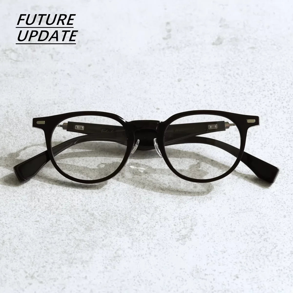 FUTURE UPDATE Retro Tortoiseshell Oval Eyeglass Frames for Men and Women