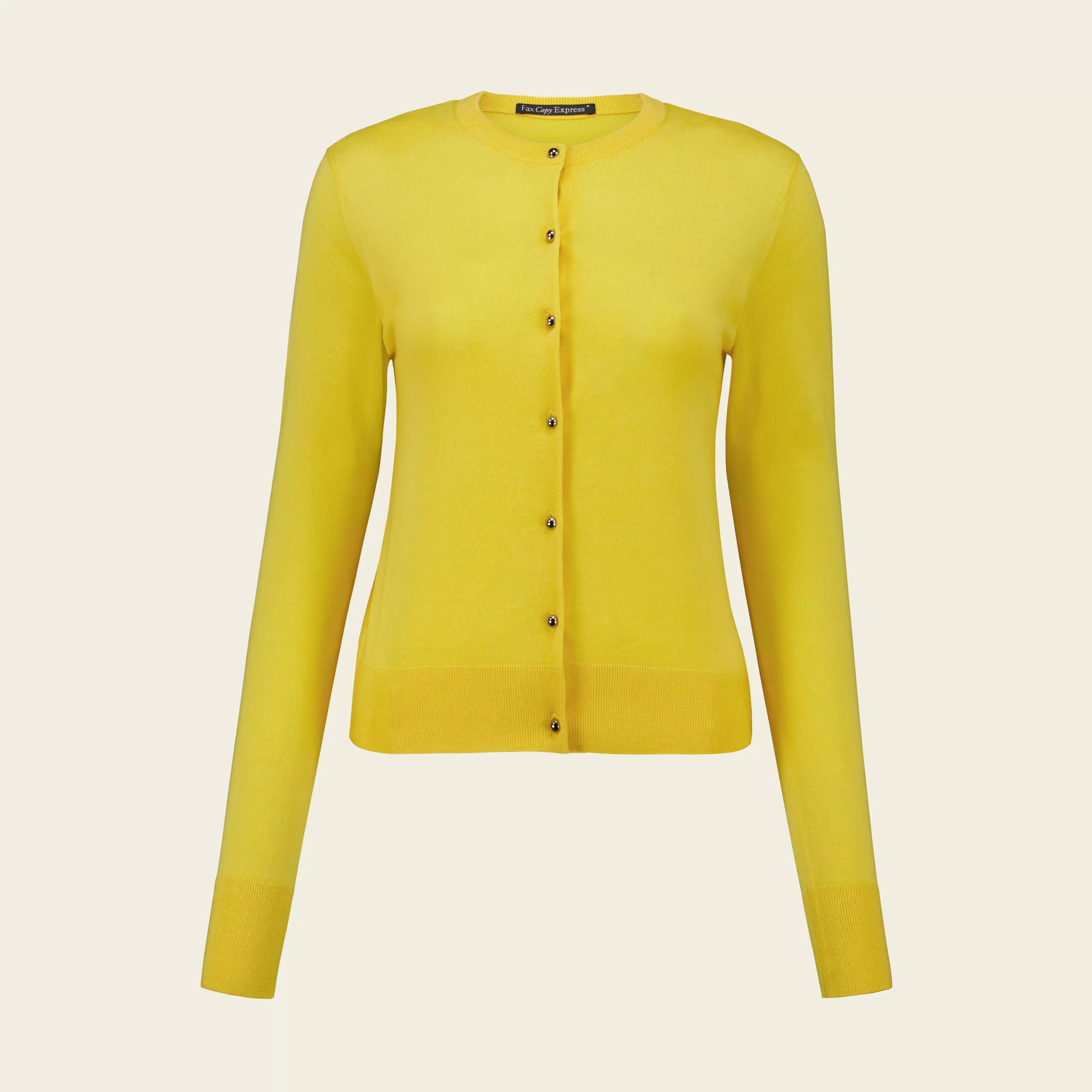 Fax Copy Express Women's Lightweight Wool Knit Cardigan - Summer Style