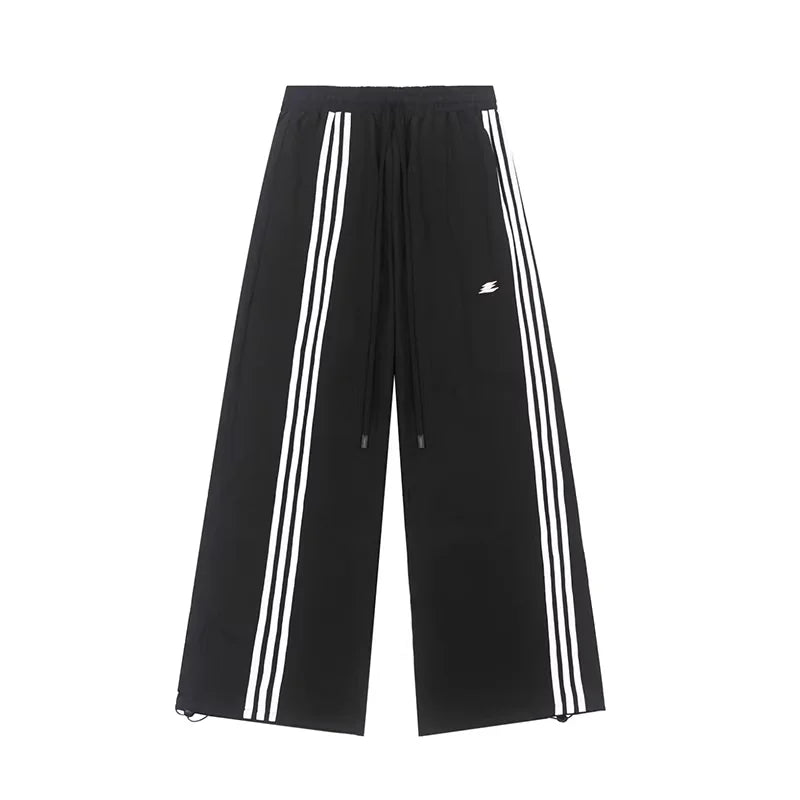 LOSTCTRL Unisex Striped Drawstring Sport Pants