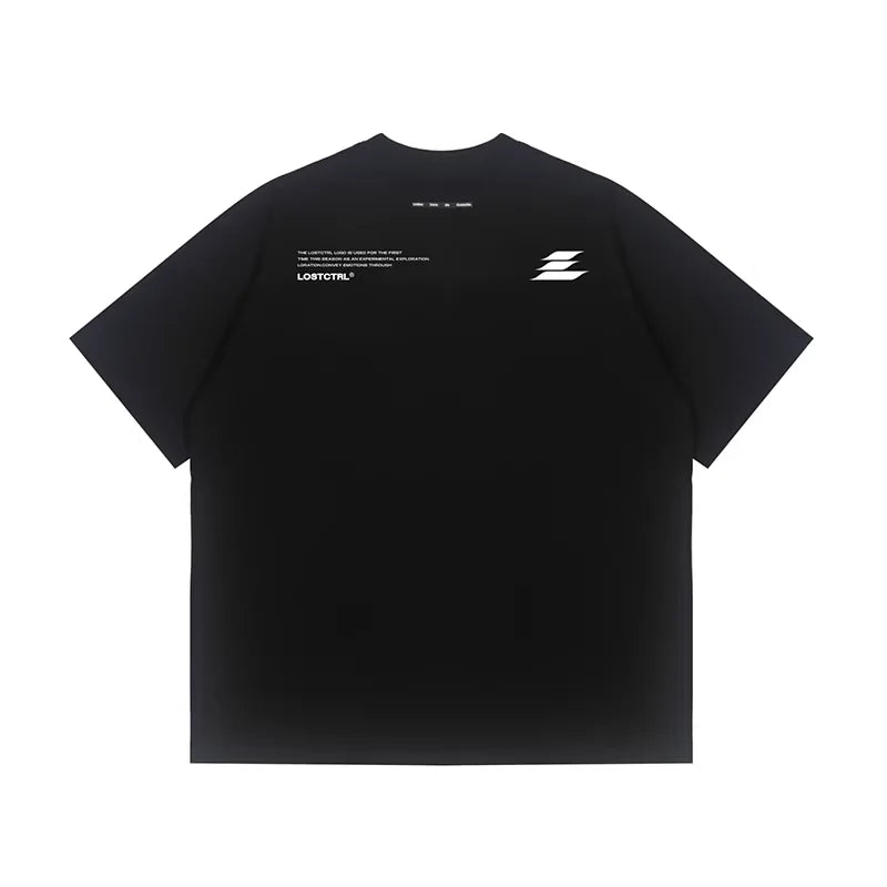LOSTCTRL Men's Summer Loose Fit Printed Cotton T-Shirt