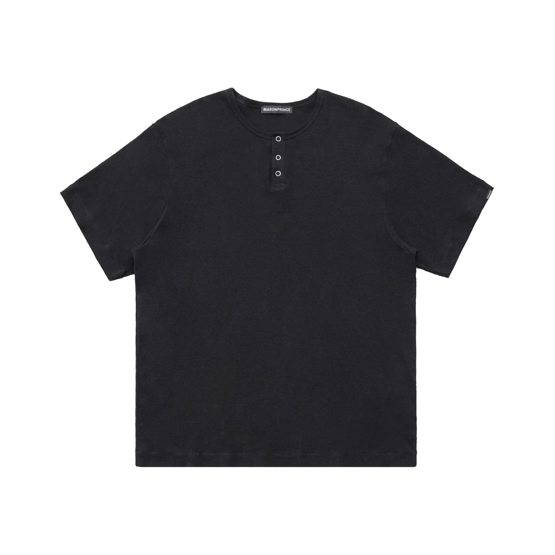 MASONPRINCE Women's Cotton Half-Placket Henley T-Shirt