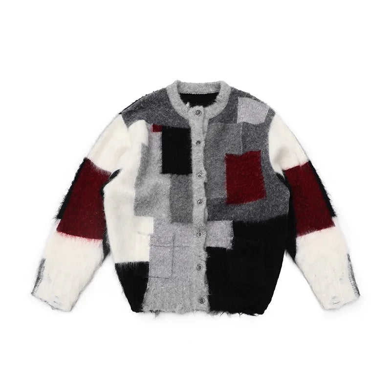 MASONPRINCE Limited Edition Checkered Wool Blend Cardigan