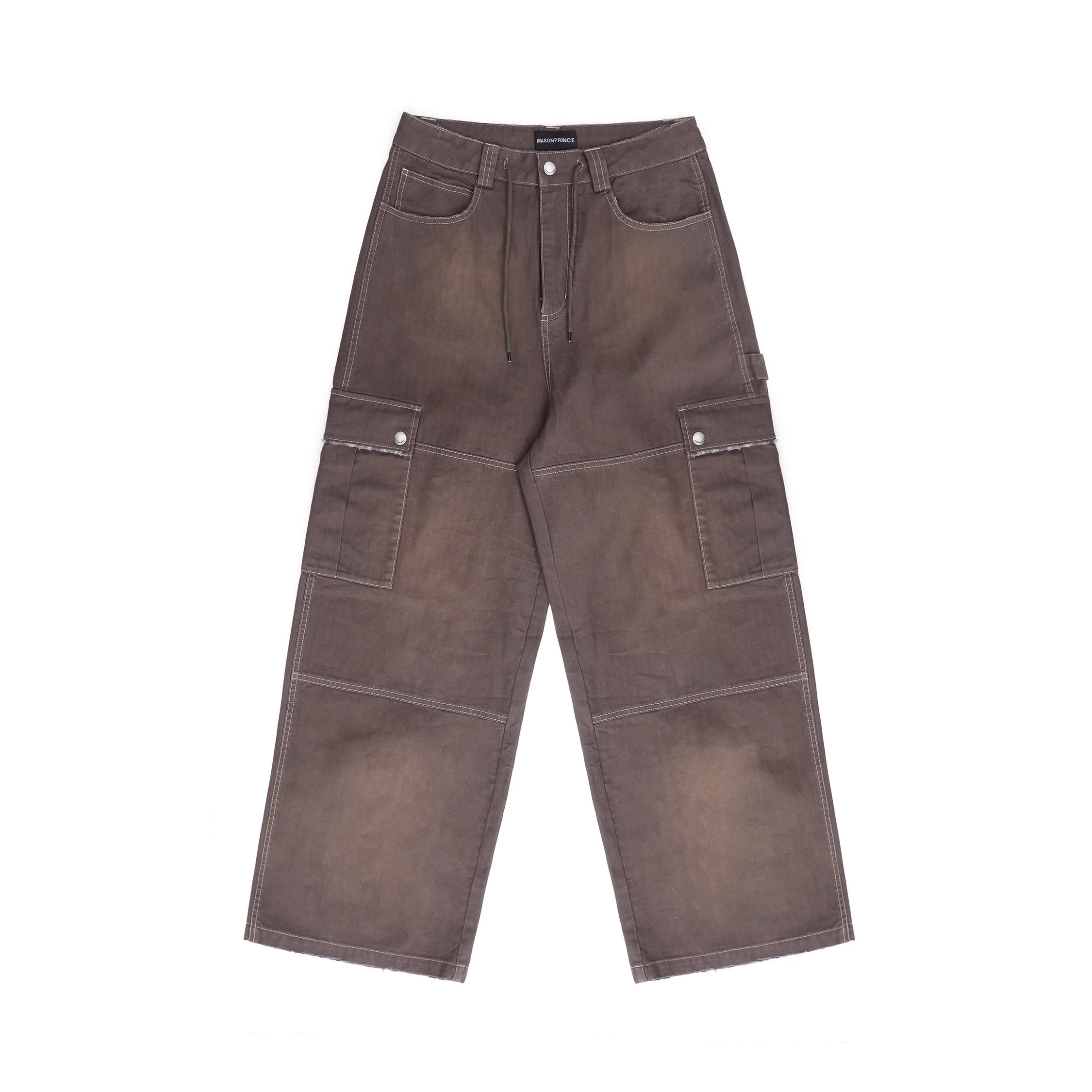 MASONPRINCE Vintage Army Green Multi-Pocket Cargo Pants