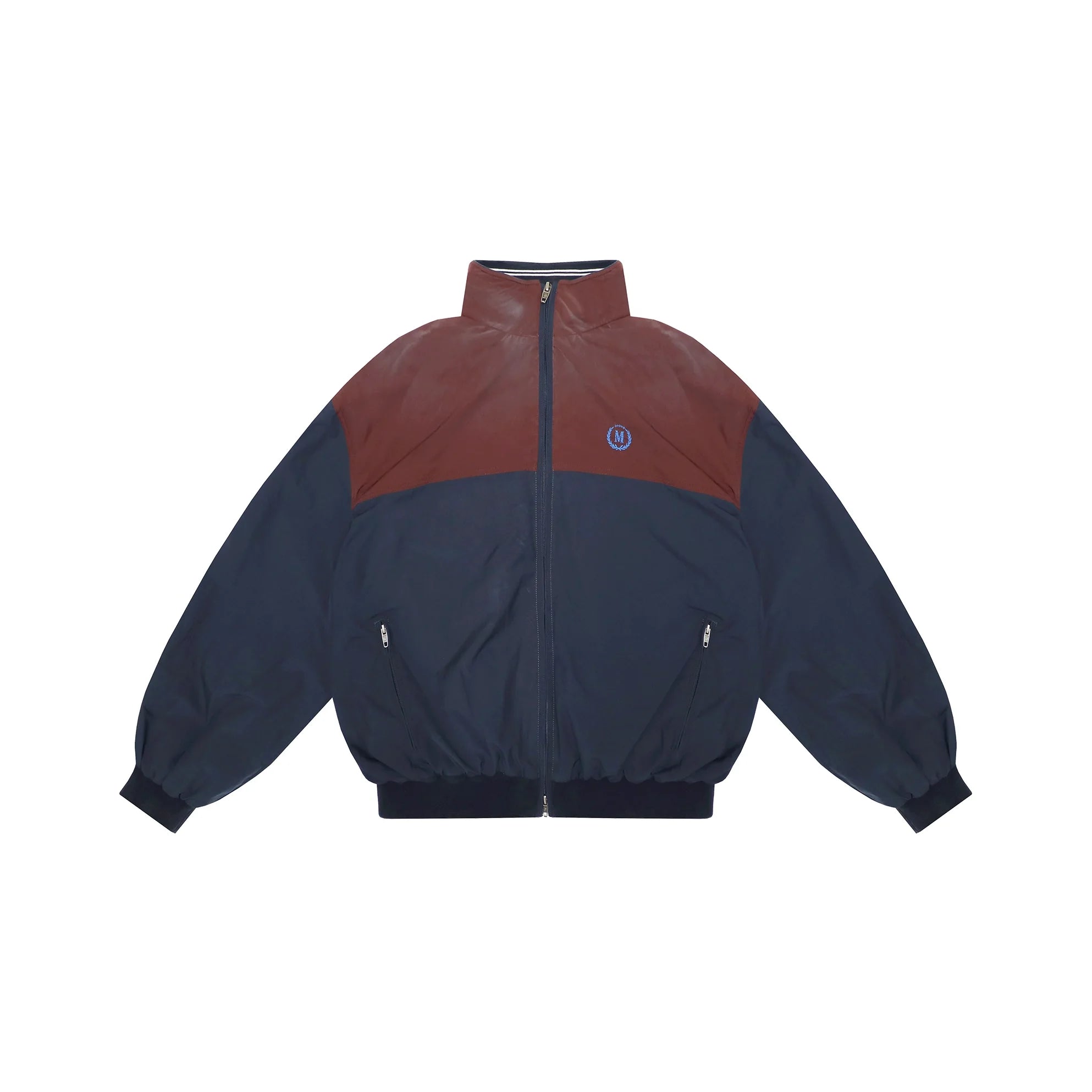 MASONPRINCE Vintage 90s Distressed Spray-Dyed Bomber Jacket