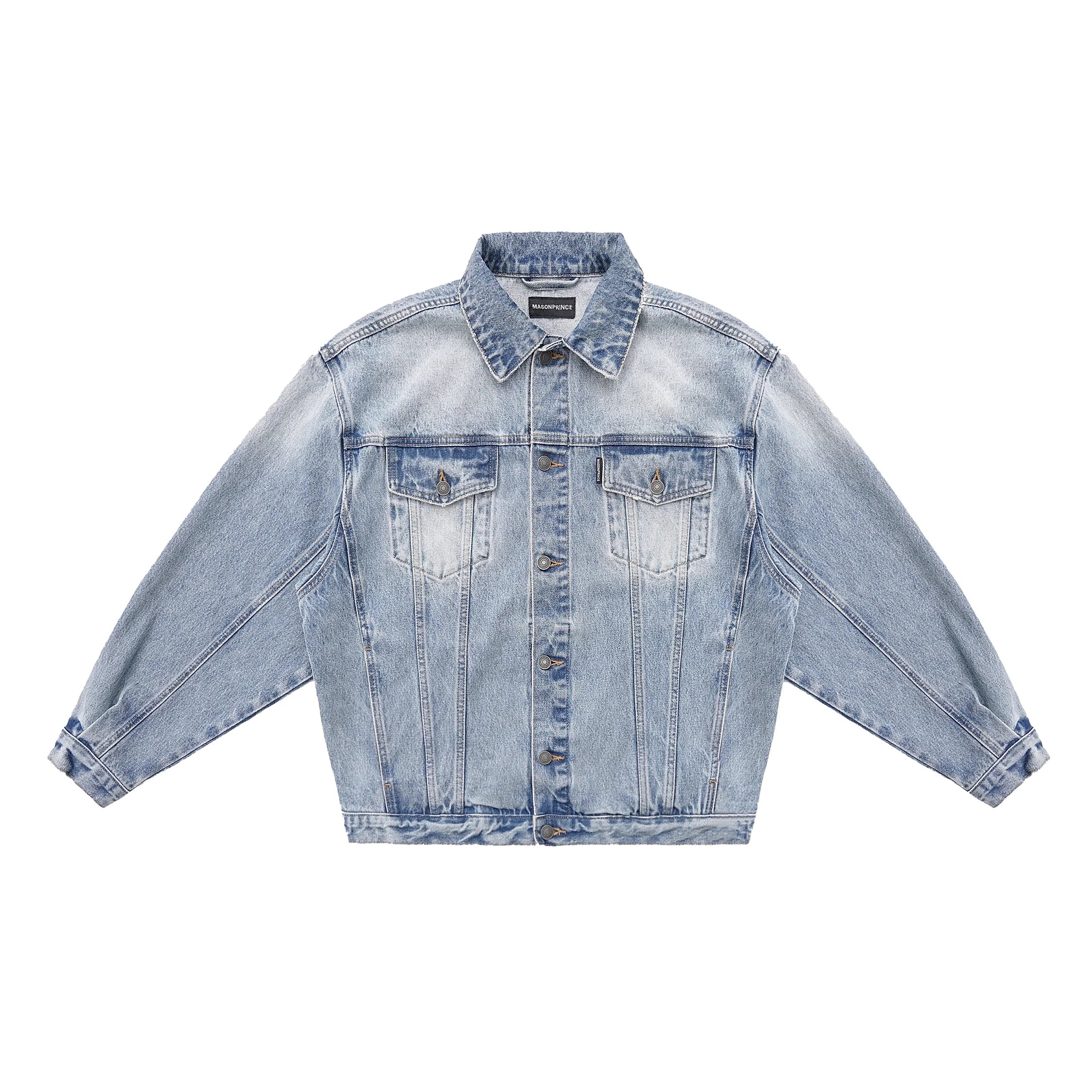 MASONPRINCE Vintage Eco-Washed Structured Denim Jacket