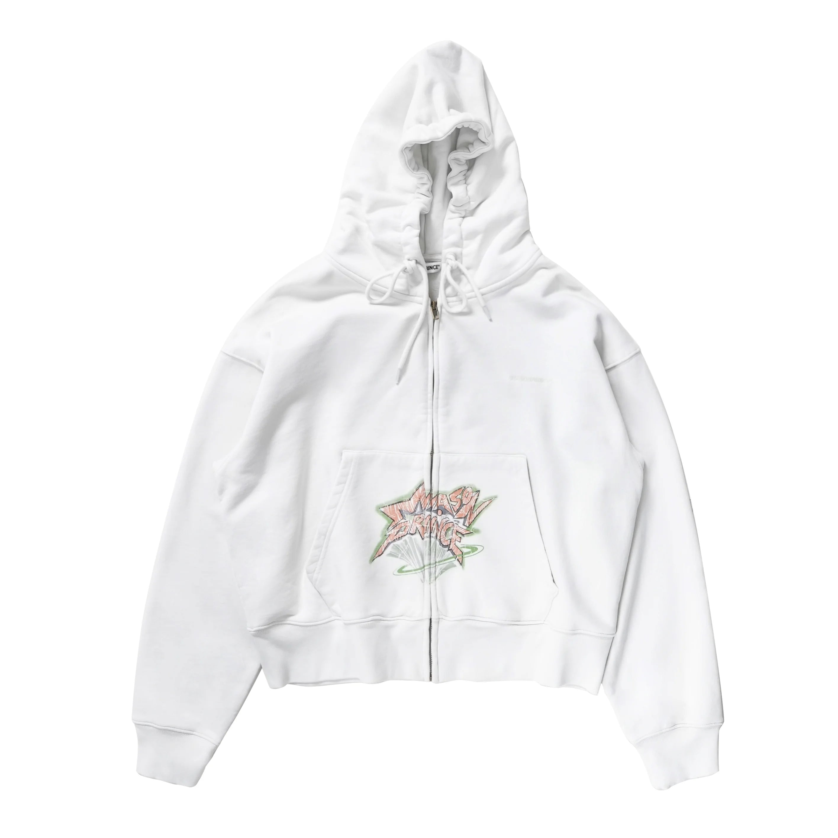 MASONPRINCE Oversized Half-Zip Sweatshirt with Graphic Front