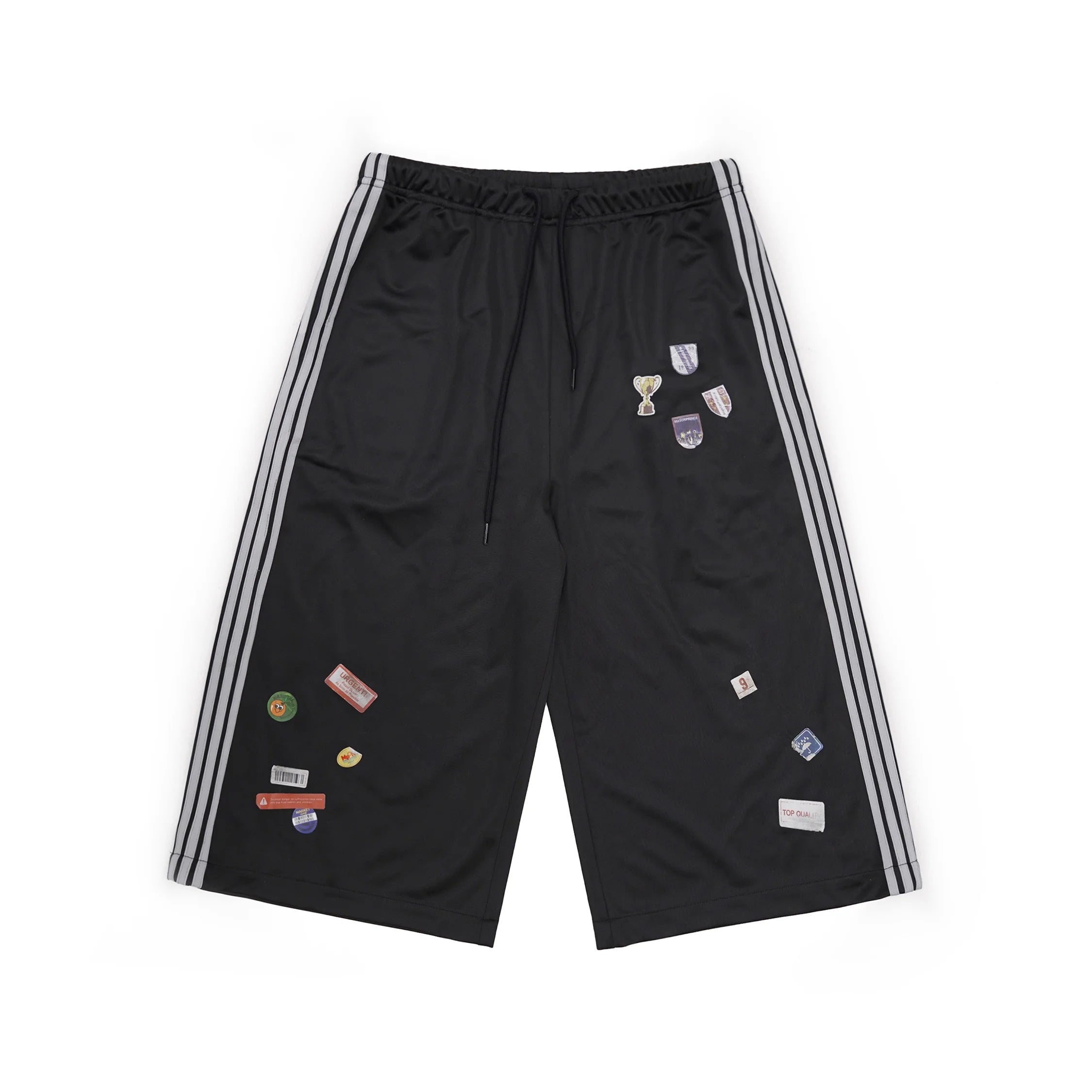 MASONPRINCE Striped Cropped Culotte Shorts