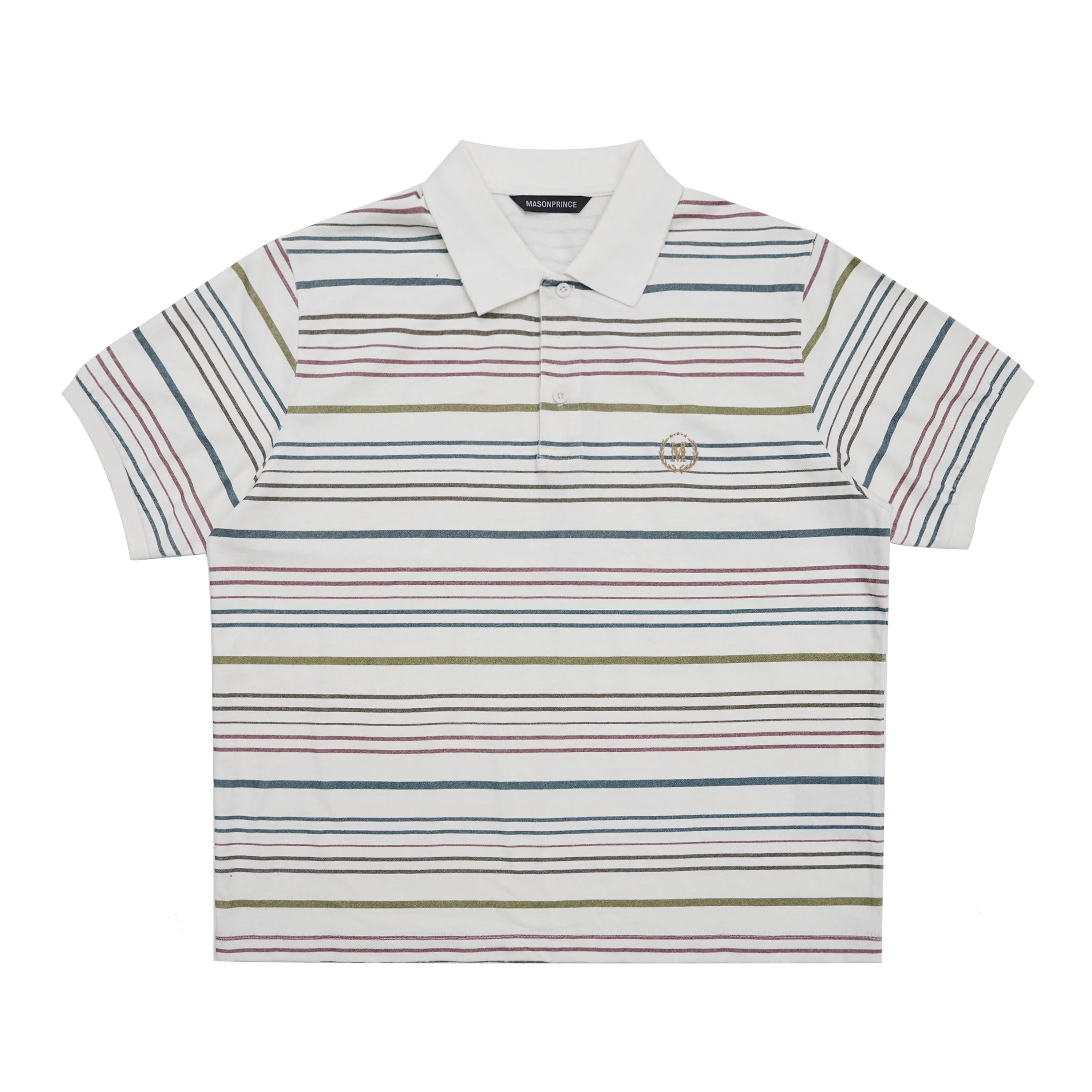 MASONPRINCE Striped Ultra-Fine Kapok Polo Shirt