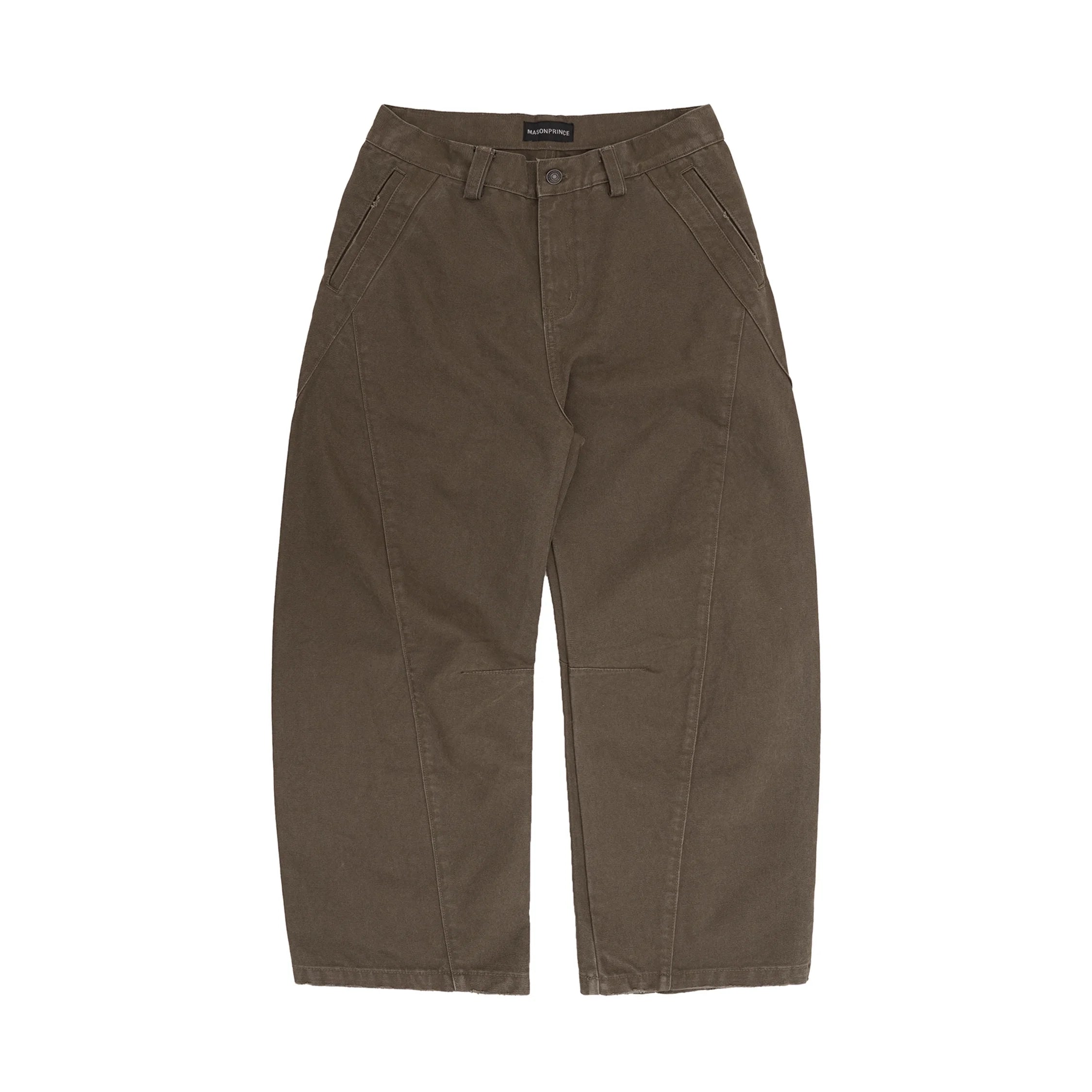 MASONPRINCE Men's Heavyweight Textured Wide-Leg Cargo Pants