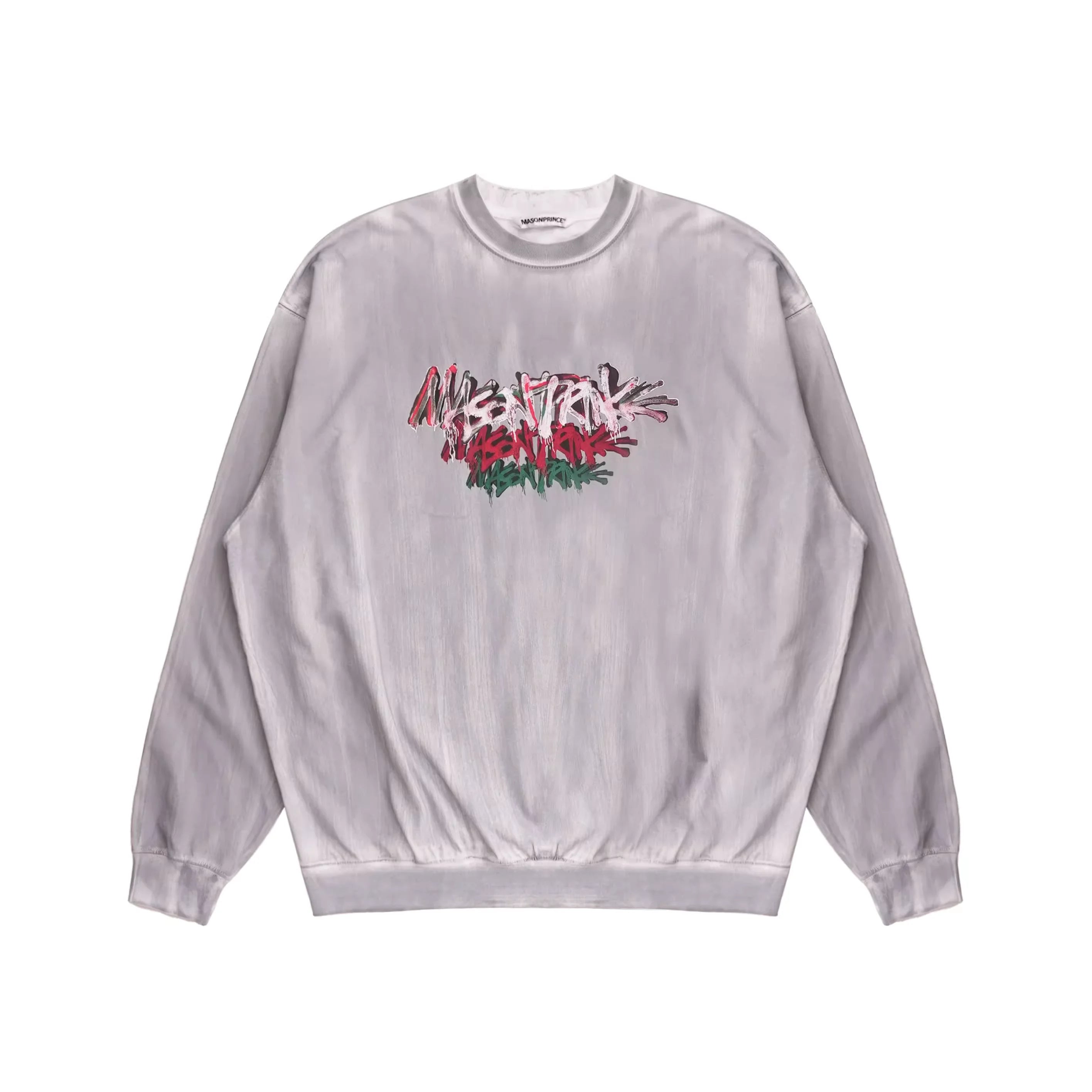 MASONPRINCE Hand-Drawn Graphic Oversized Crew Neck Sweatshirt
