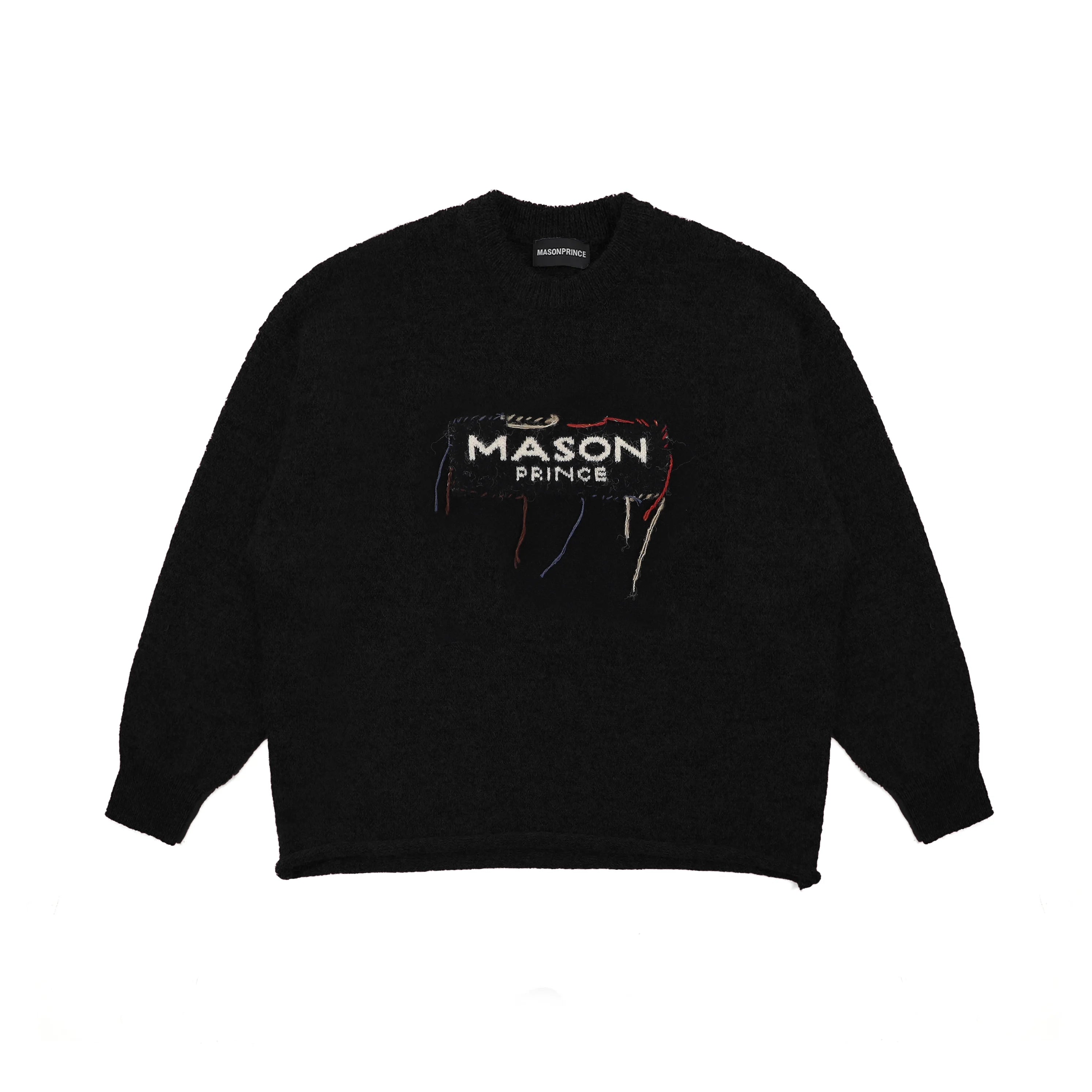 MASONPRINCE Handmade Wool Appliqué Relaxed Fit Sweater