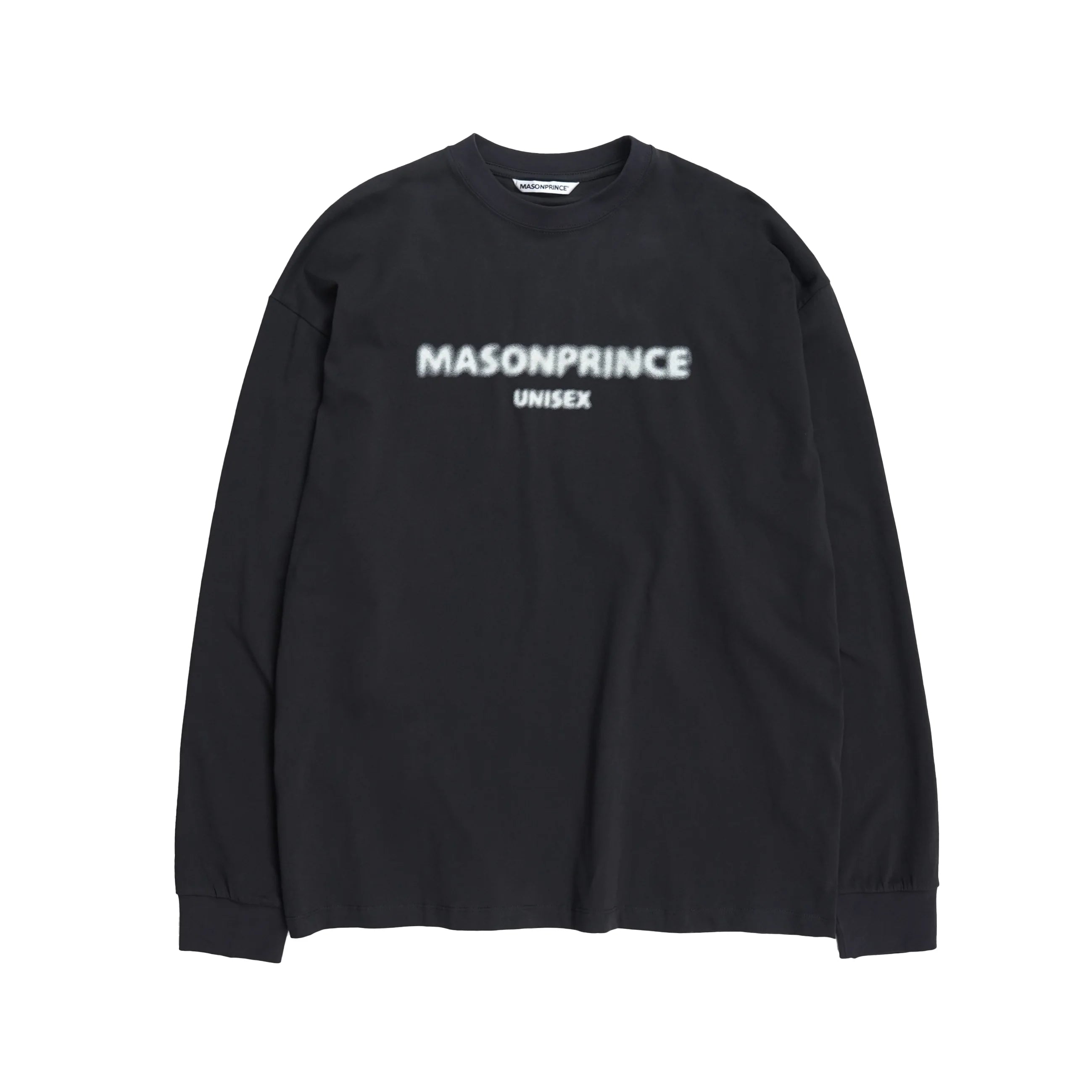 MASONPRINCE Men's Oversized Crewneck Sweatshirt with Fuzzy Lettering