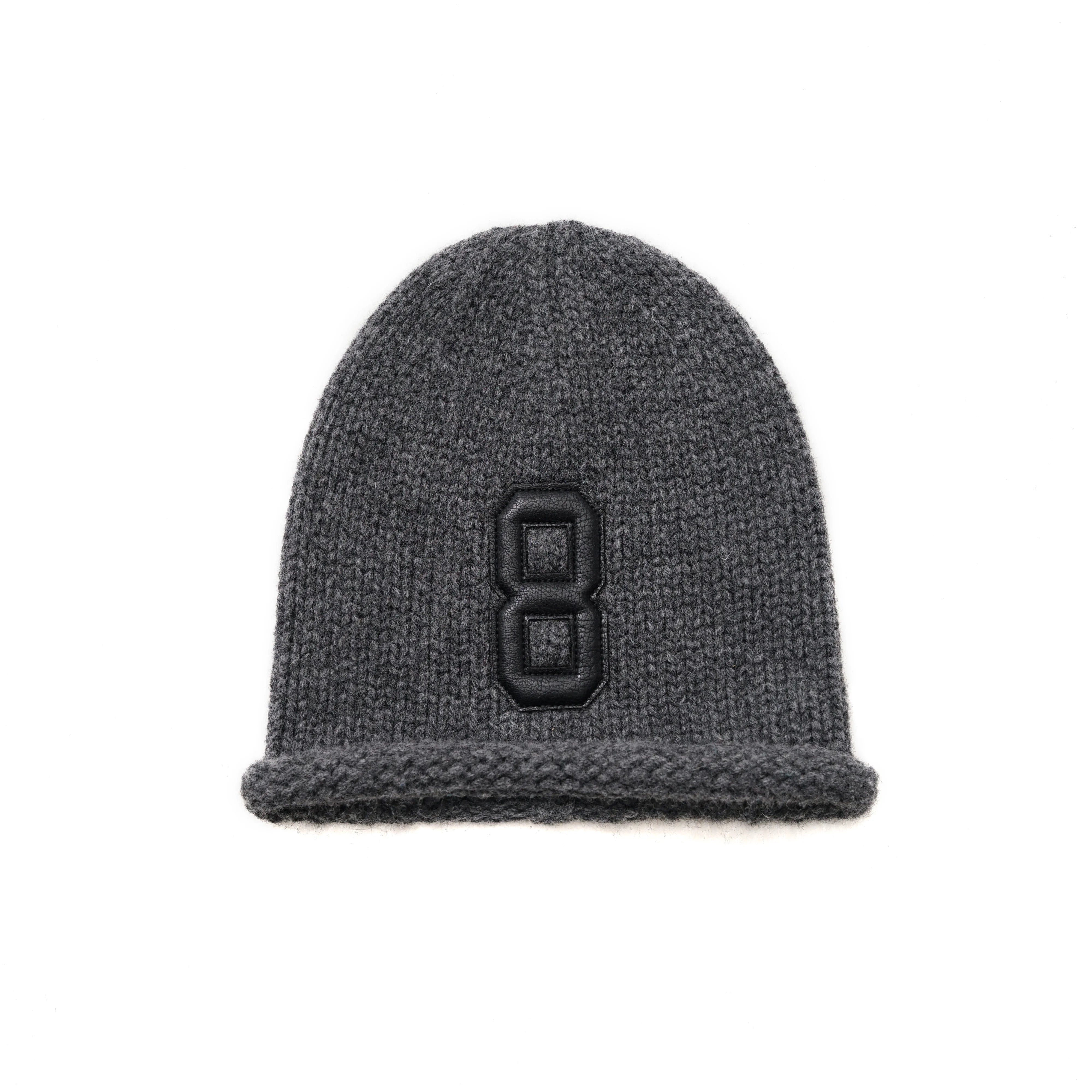 MASONPRINCE Vintage Wool Cuffed Beanie with Textured Patch