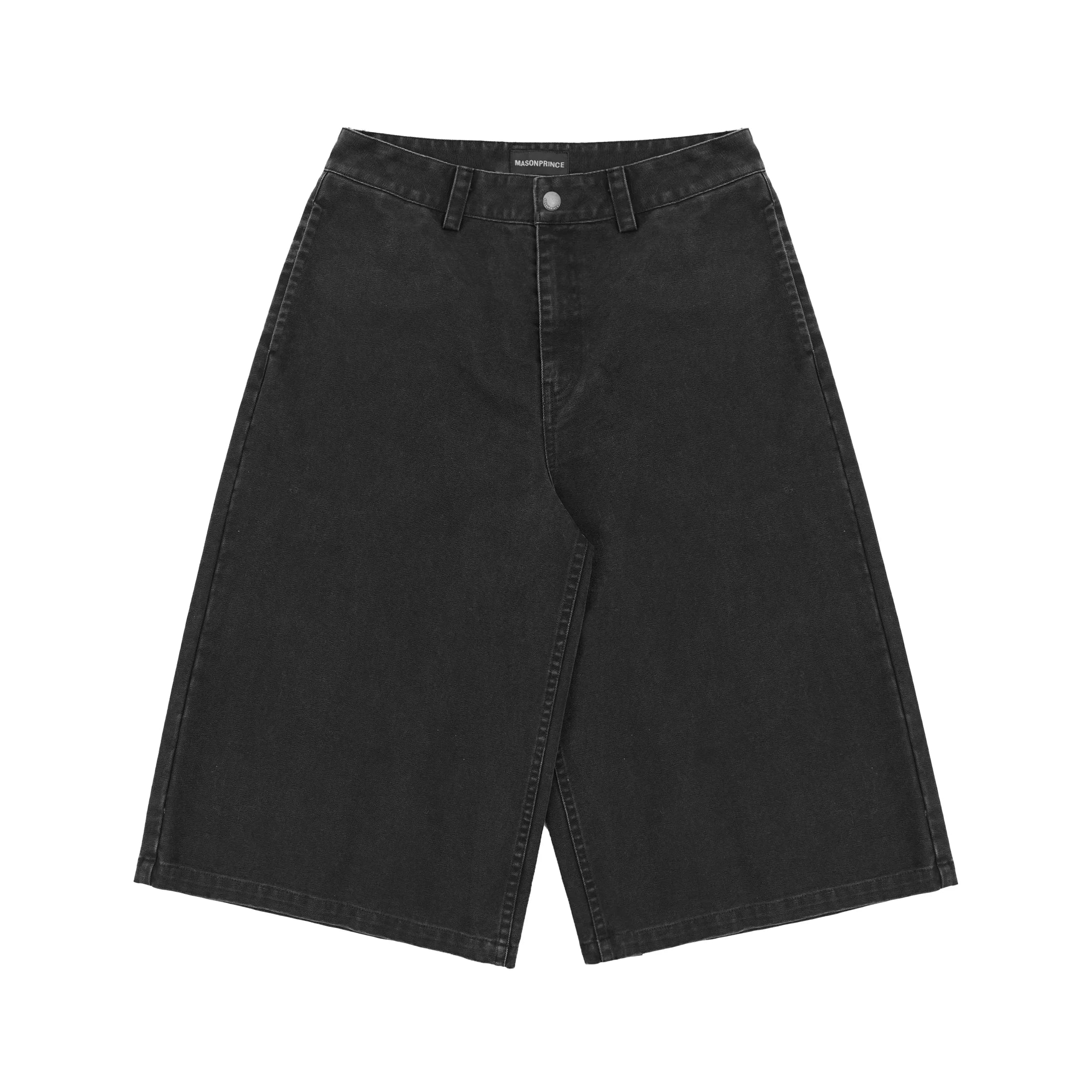 MASONPRINCE Men's Retro Wide-Leg Cropped Denim Pants