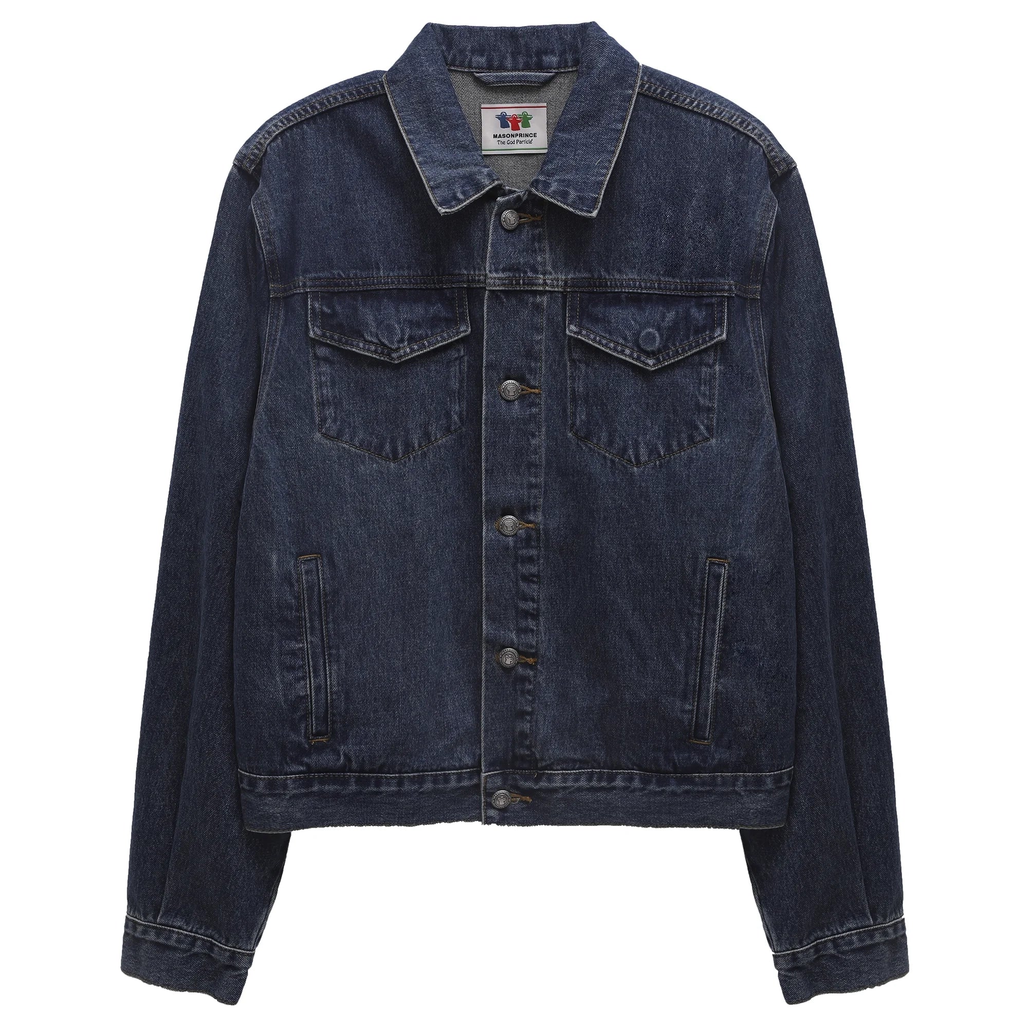 MASONPRINCE Slim Fit Embroidered Denim Jacket