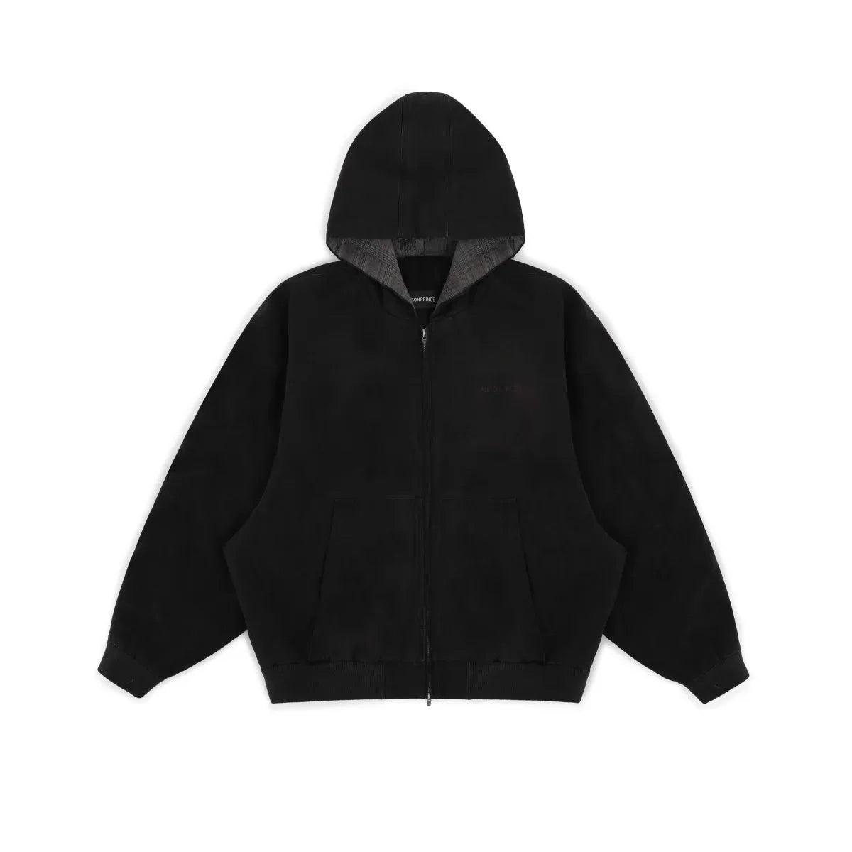 MASONPRINCE Vintage Washed Hooded Zip-Up Jacket