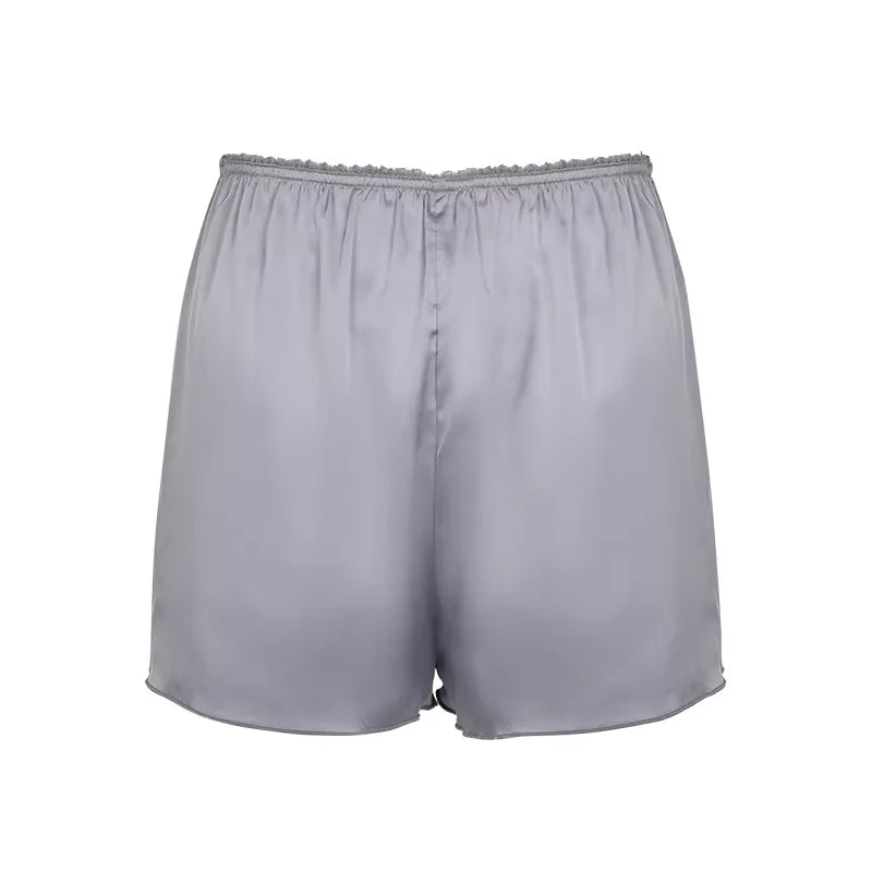 BeerBro Square Neck Tie Top and Pleated Plaid Mini Skirt Set