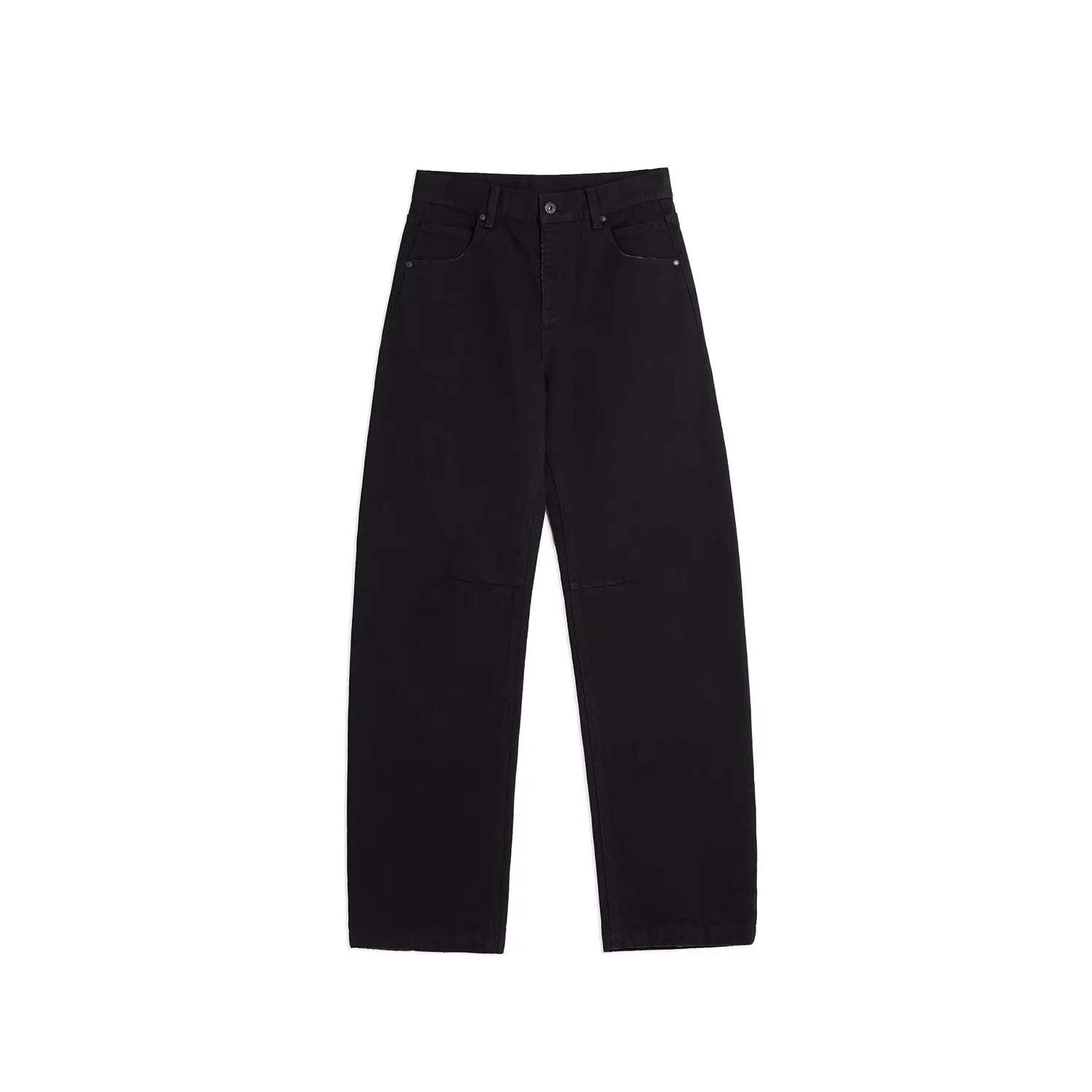 alright then High-Waisted Wide-Leg Cotton Denim Pants