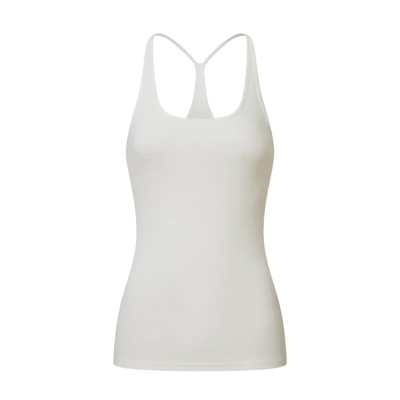 alright then Women's Slim Fit Ribbed Racerback Tank Top