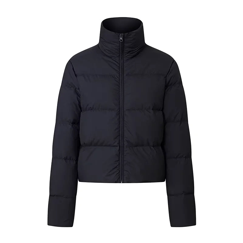 alright then Women's High-Neck Lightweight Puffer Jacket