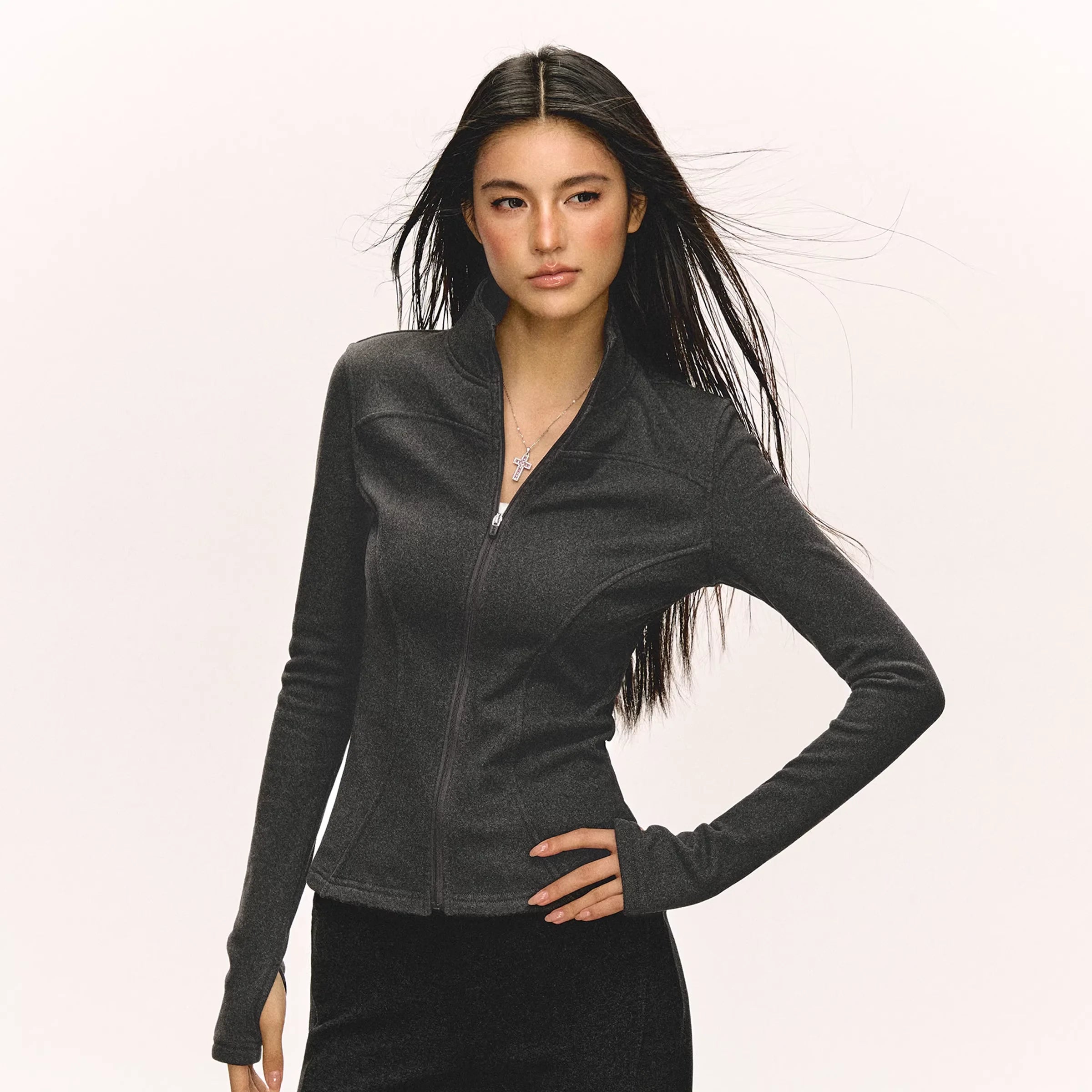 ARISEISM Women's Slim Fit Stand Collar Yoga Jacket - Fall 2025 Collection