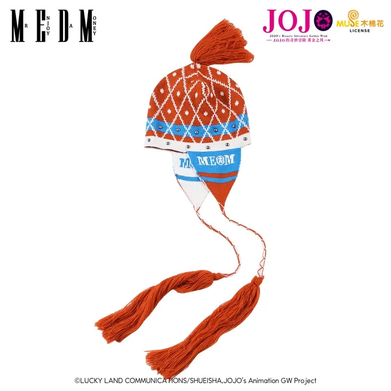 MEDM Anime-Inspired Knitted Earflap Hat with Tassel