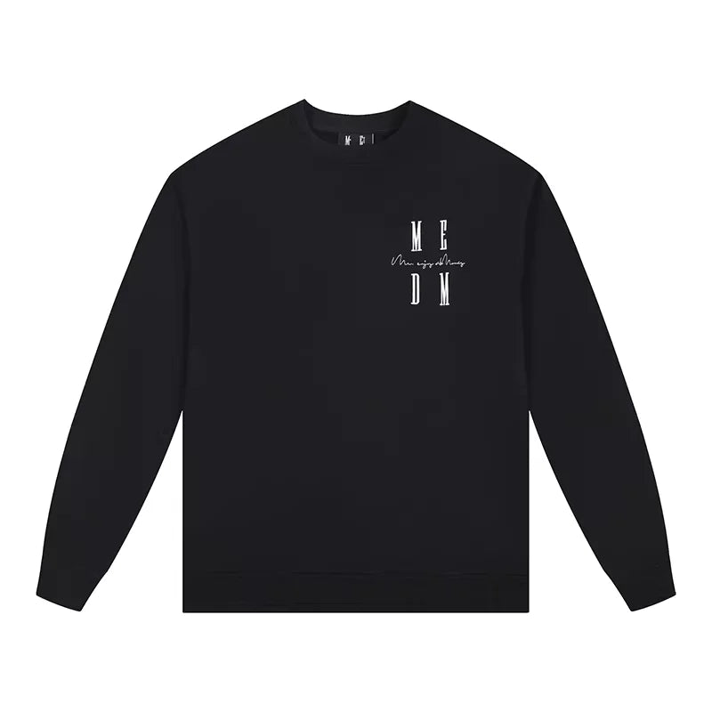 MEDM Unisex Loose Fit Crewneck Sweatshirt for Spring and Autumn