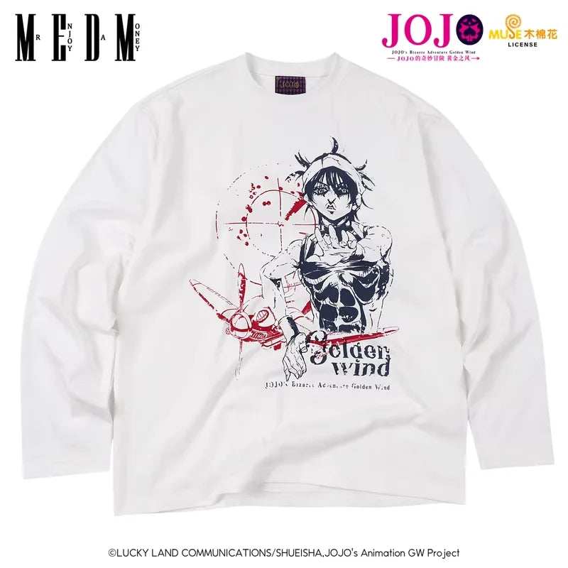 MEDM JoJo's Bizarre Adventure Golden Wind Graphic Long Sleeve T-Shirt