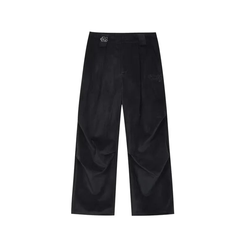 MEDM Men's Loose Wide-Leg Corduroy Cargo Pants - Autumn Casual Trousers