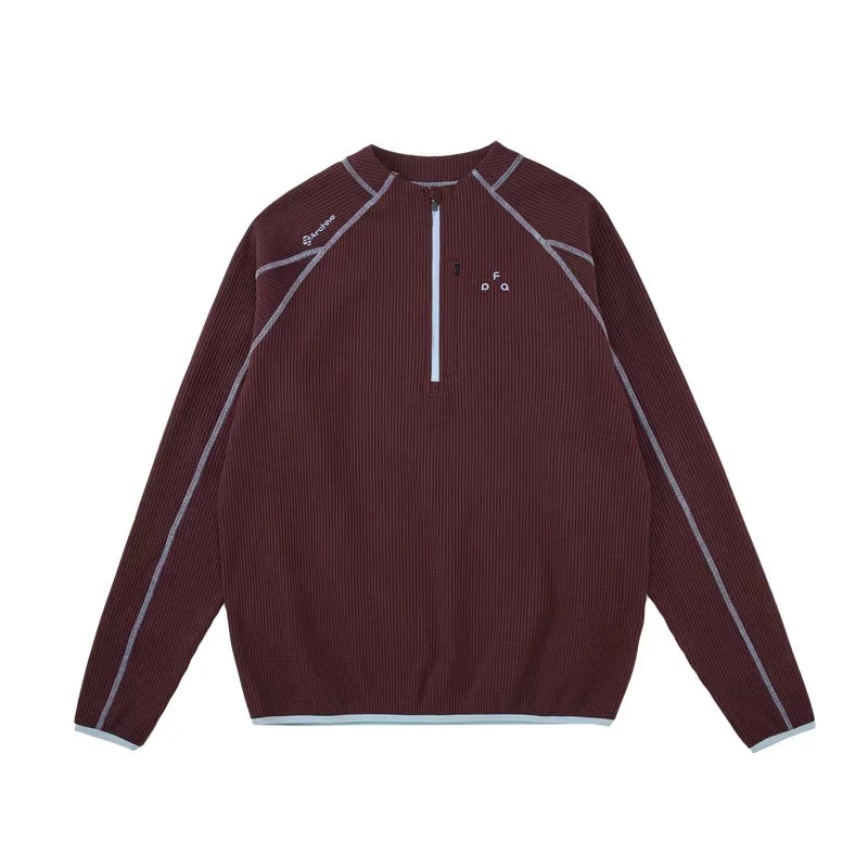 FPA Men's Quick-Dry Long Sleeve Sports Shirt with UPF 50+ and Half Zipper