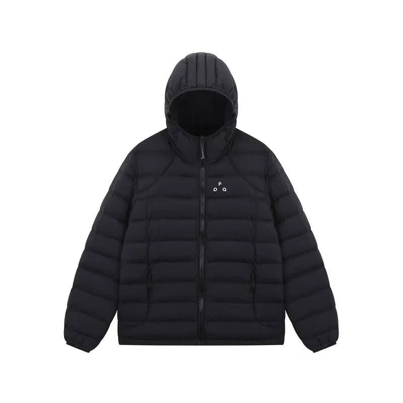 FPA Men's Lightweight Hooded Down Jacket with Ribbed Cuffs