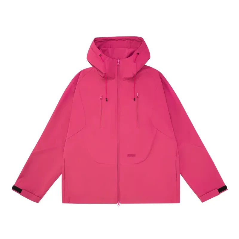 FPA Double-Zip Windproof Hooded Jacket for Couples