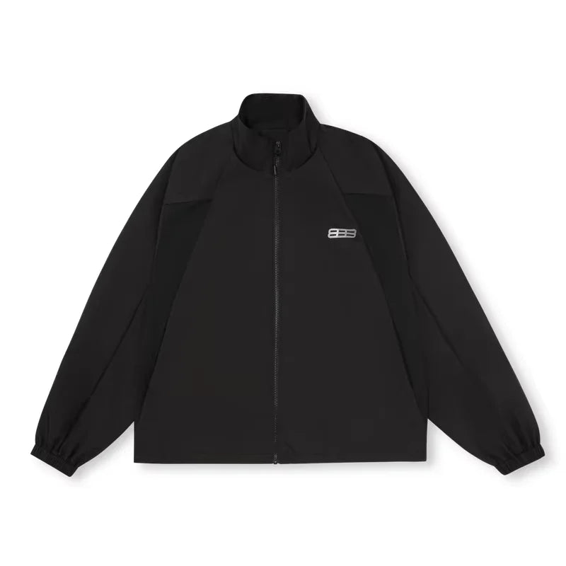 FPA Water-Resistant Windproof Stand Collar Jacket – Loose Fit Streetwear for Spring and Autumn