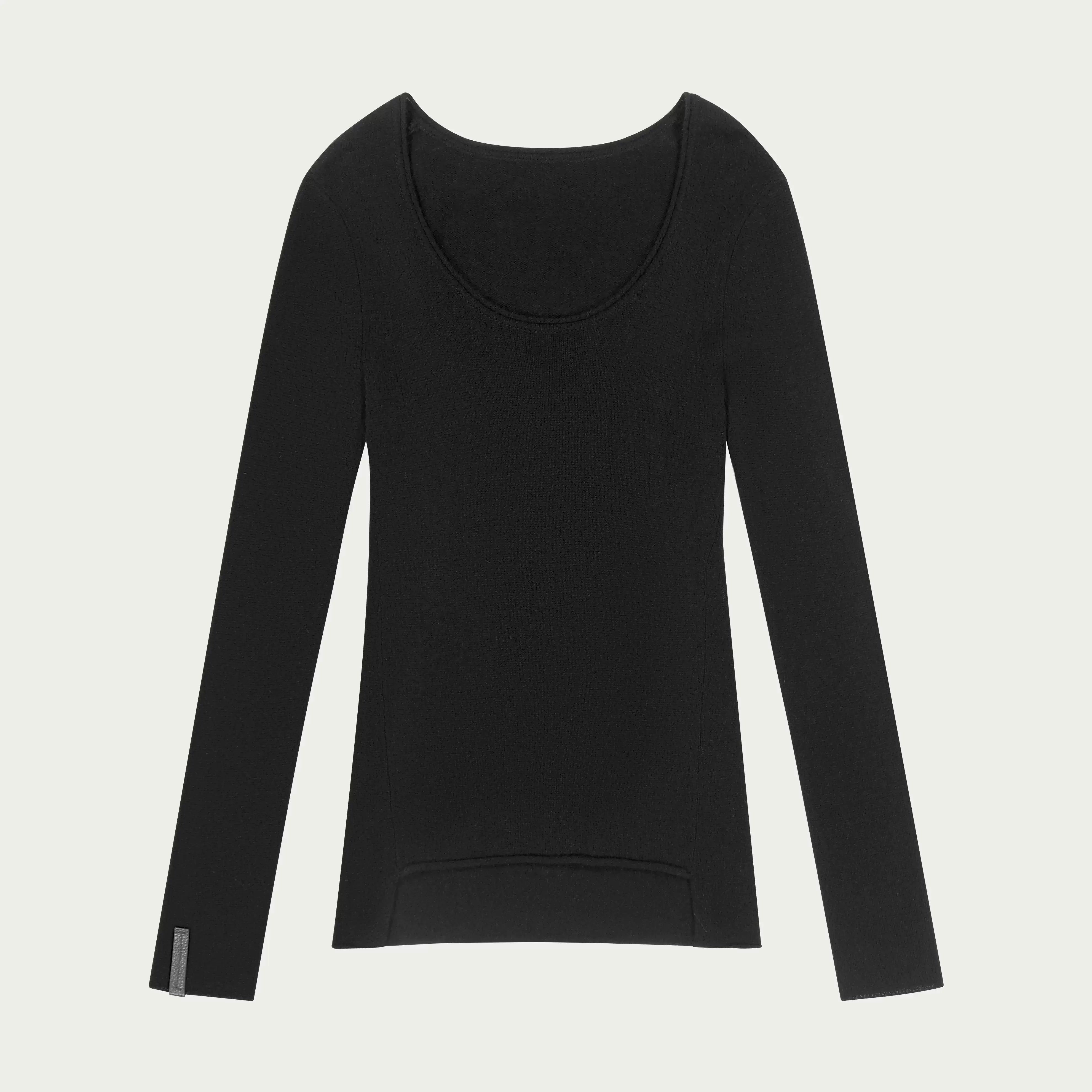 Fax Copy Express Women's Cashmere-Blend Crew Neck Base Layer