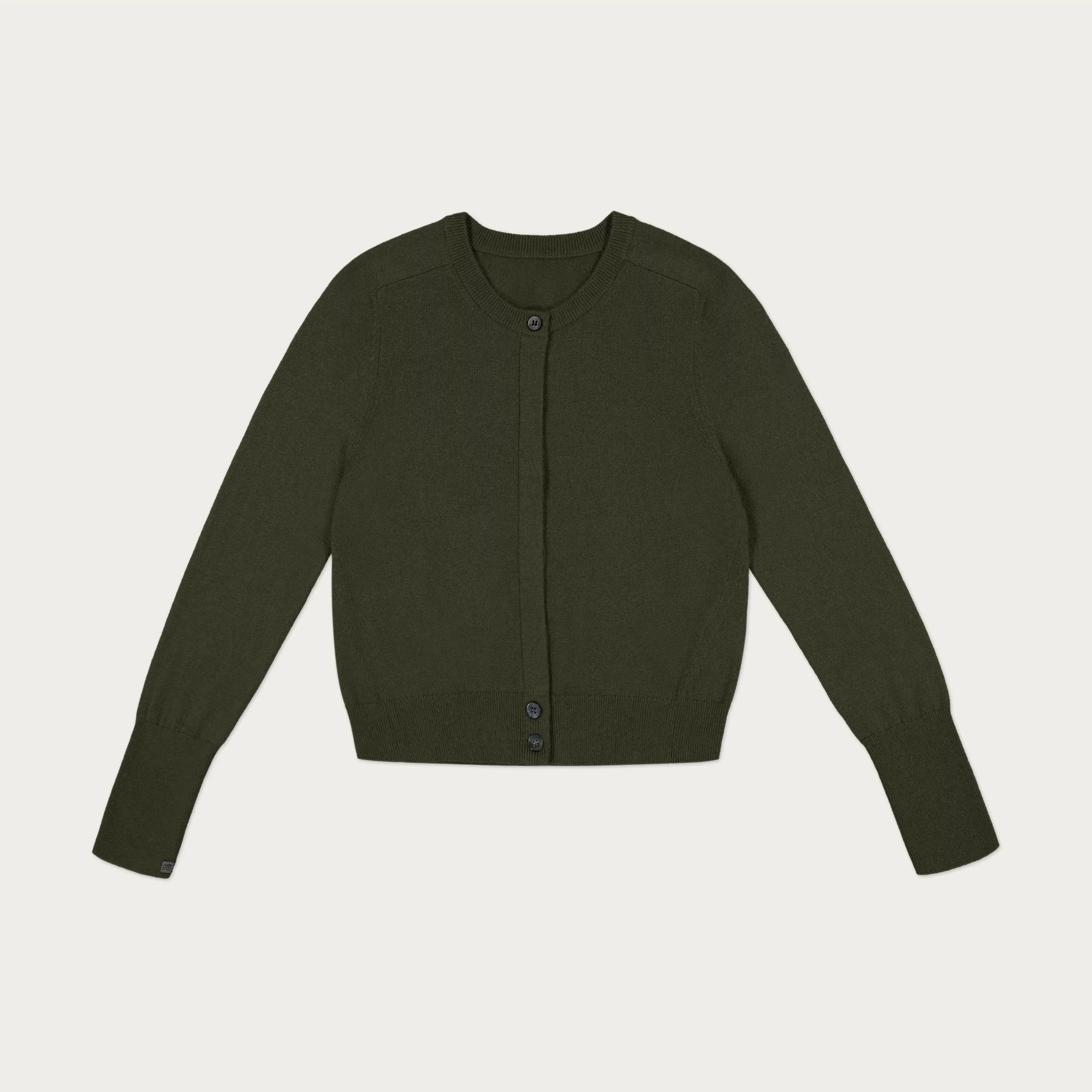 Fax Copy Express Women's Cropped Knit Cardigan