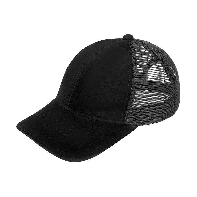 Fax Copy Express Brown Plaid Trucker Cap