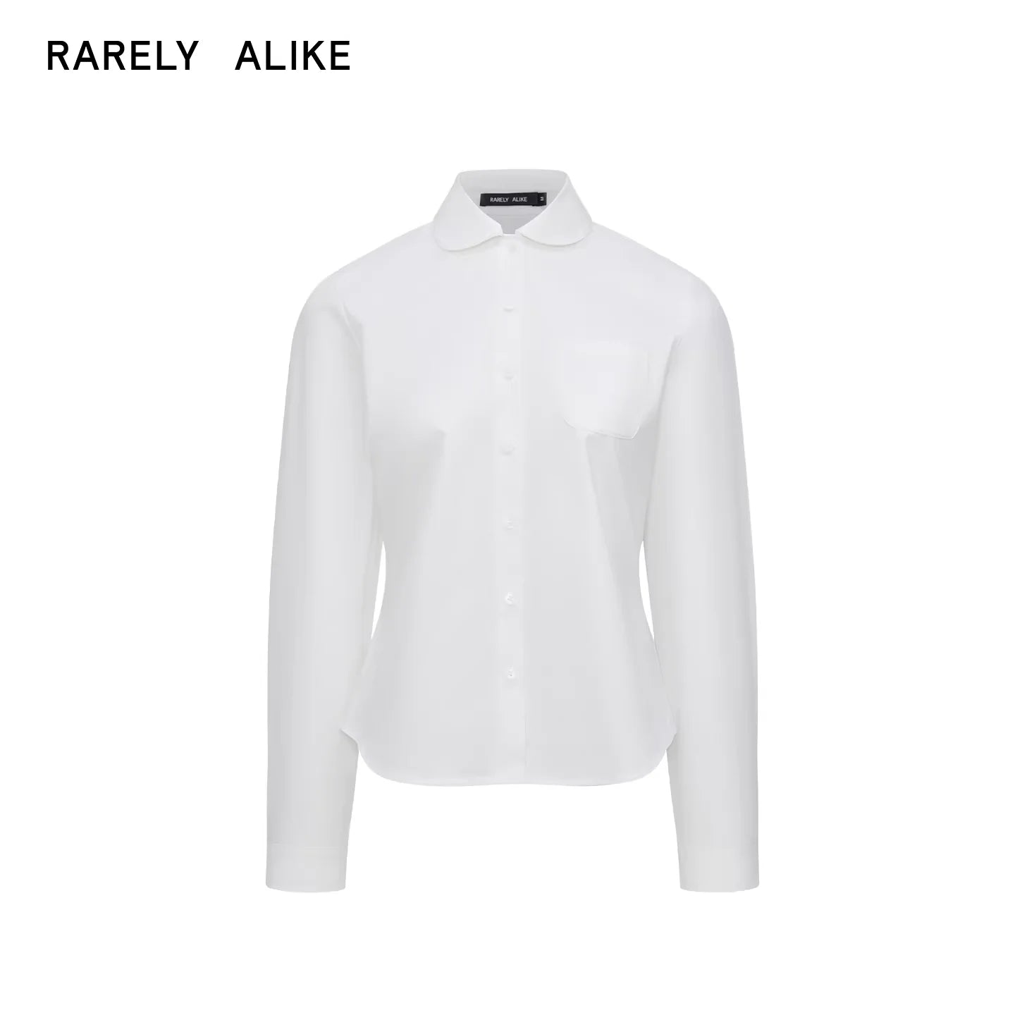 RARELY ALIKE Peter Pan Collar Tie Blouse