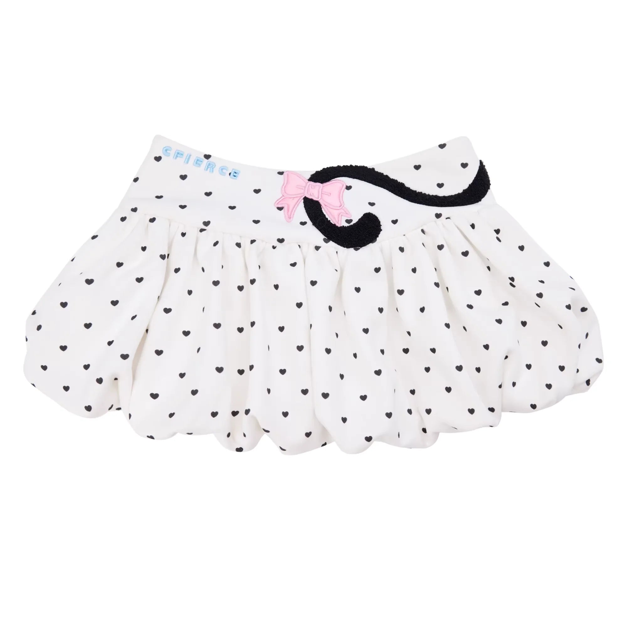 CFIERCE Cat Embroidered Bubble Skirt