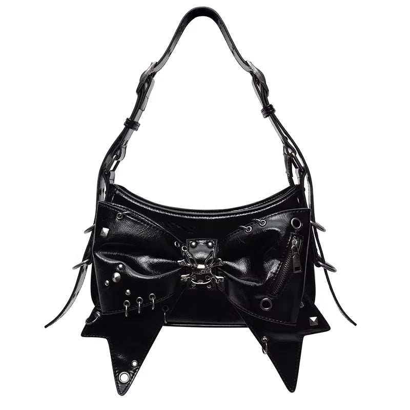CFIERCE Punk-Inspired Bowknot Handbag
