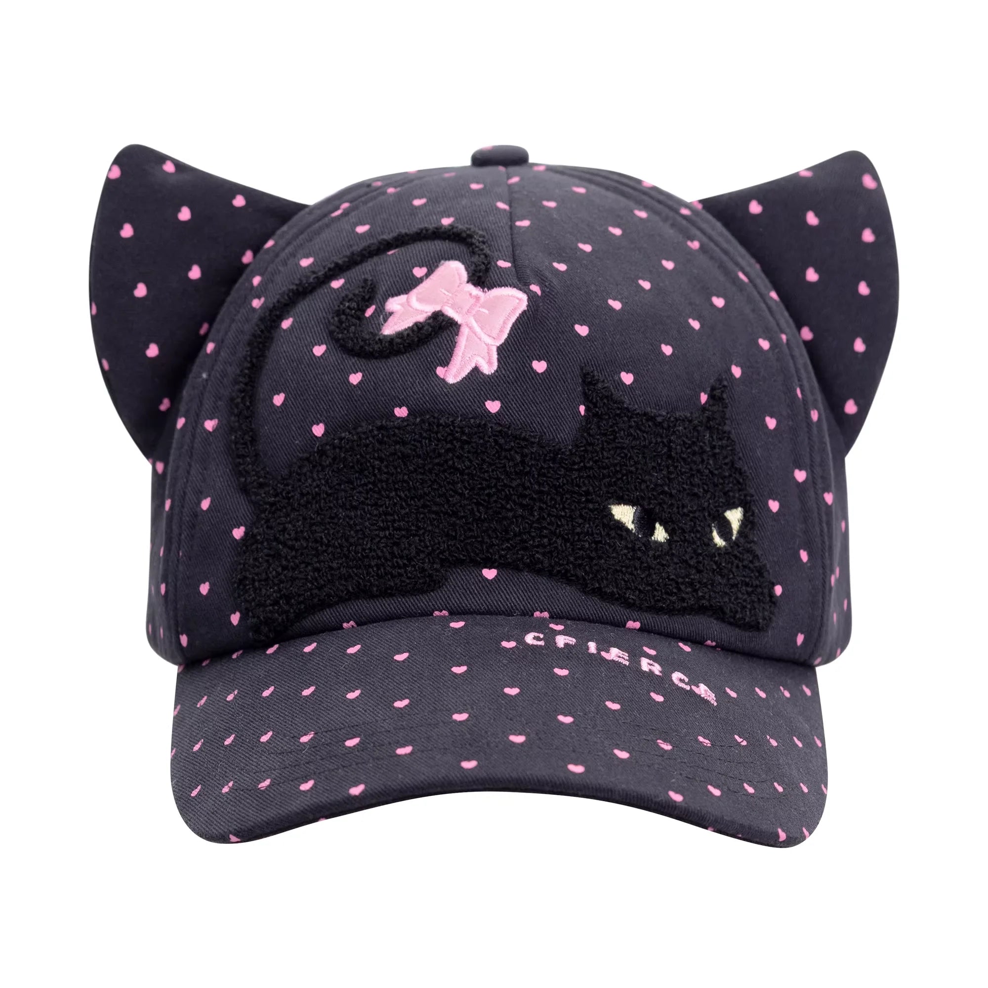 CFIERCE Embroidered Cat Ear Baseball Cap