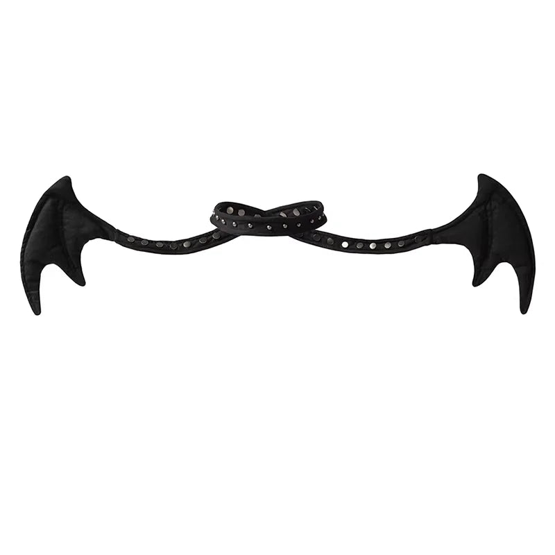 CFIERCE Gothic Demon Wings Choker