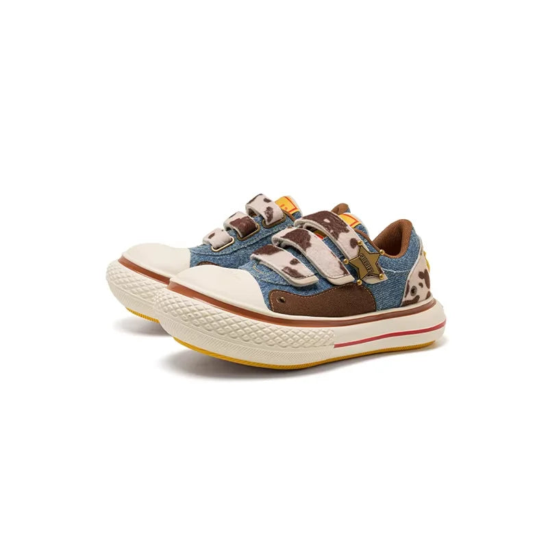OLDORDER Children's Canvas Sneakers - Western Theme