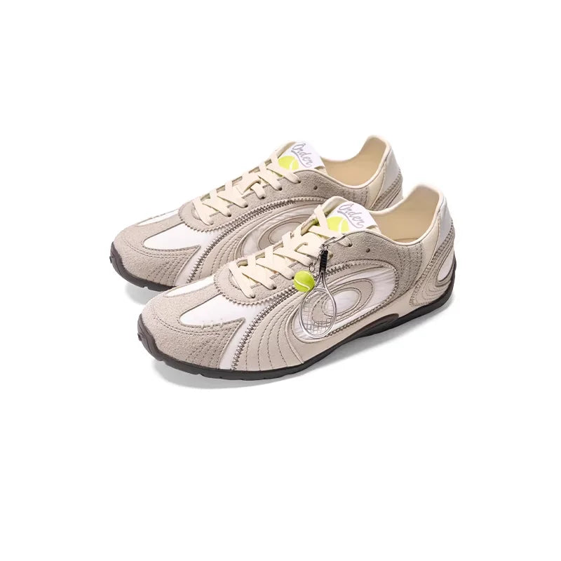 OLDORDER Unisex White Moonlight German Trainer Sneakers