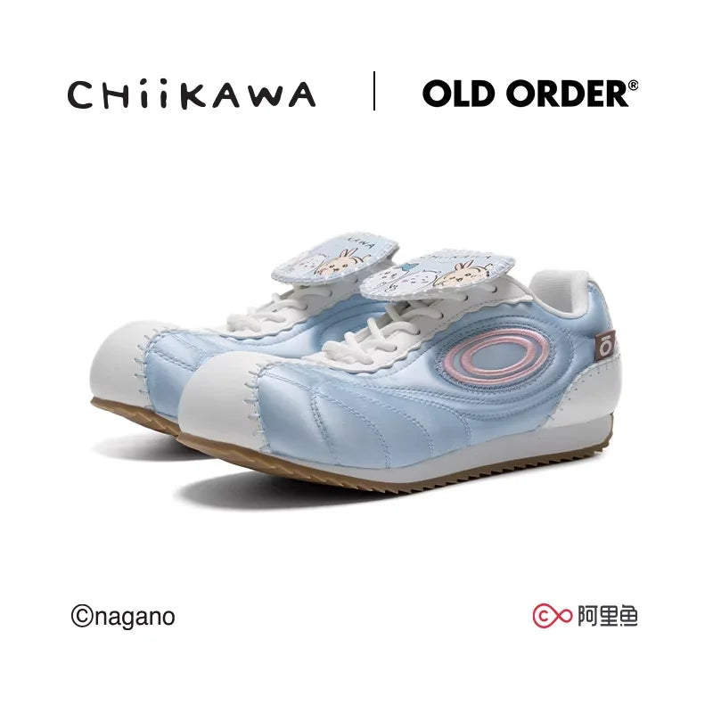 OLDORDER Women's Blue Casual Football-Style Sneakers