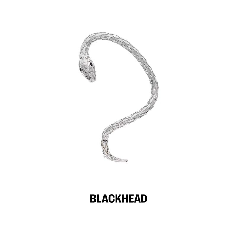BLACKHEAD Creative Snake-Shaped Ear Cuffs for Women with Punk Style