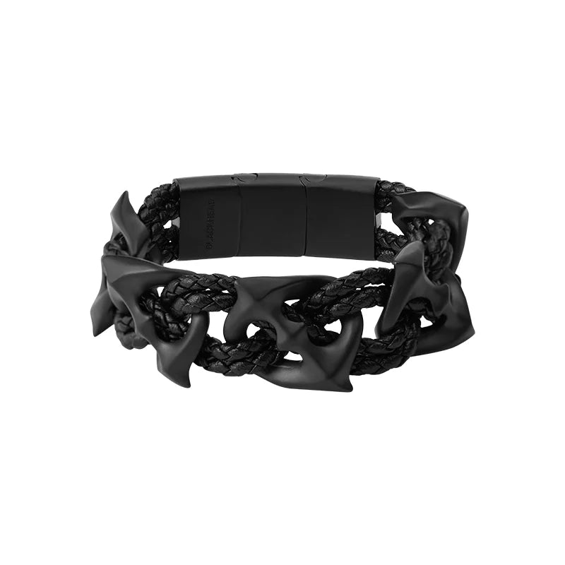 BLACKHEAD Black Star Woven Wide Bracelet