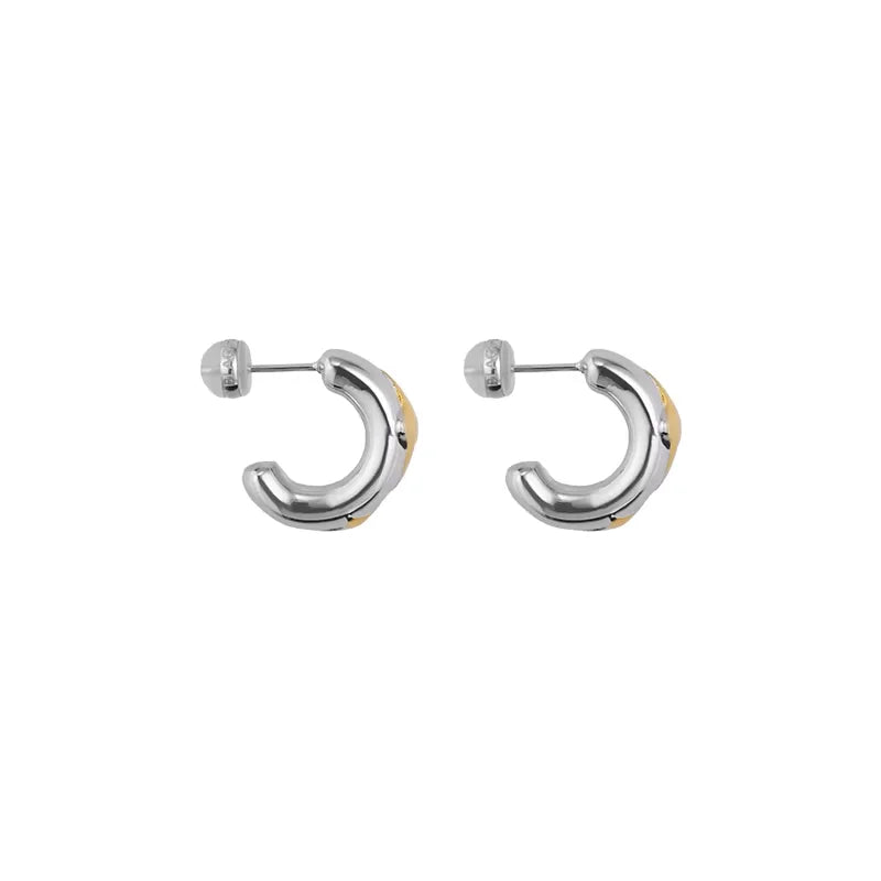BLACKHEAD Three-Dimensional Star Hoop Earrings for Couples