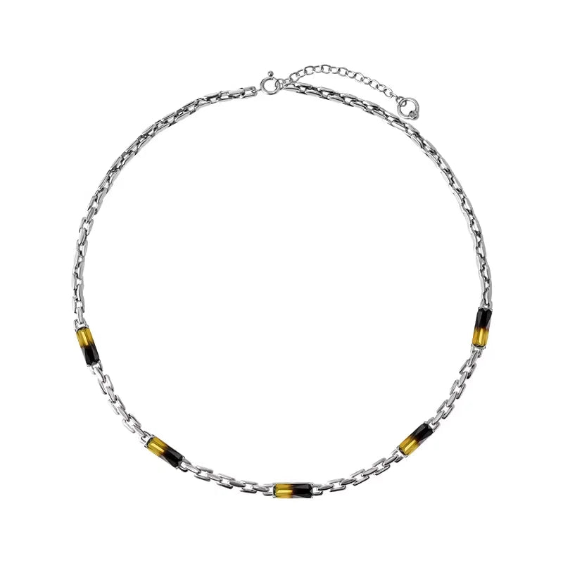 BLACKHEAD Handmade Gradient Necklace with Wave Accents