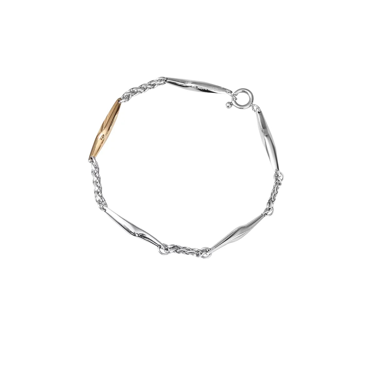 BLACKHEAD Minimalist Two-Tone Link Bracelet, Unisex Design