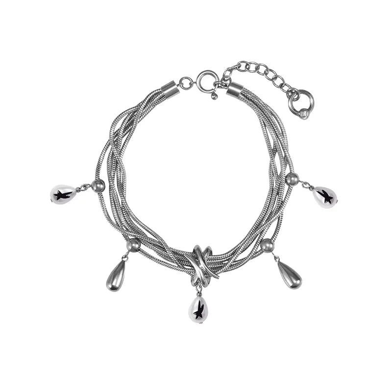 BLACKHEAD Multi-Strand Water Drop Pearl Bracelet